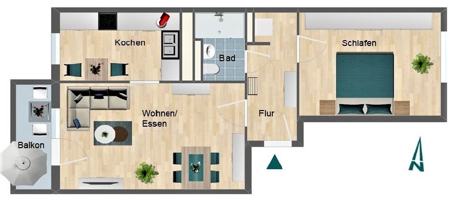 2020 Ernst Schubert Strae 8 Wohnung Grundriss 1