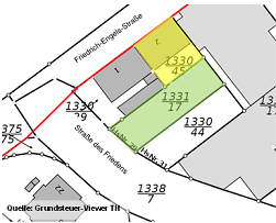 Strae des Friendens 2 PN Kartenauszug klein